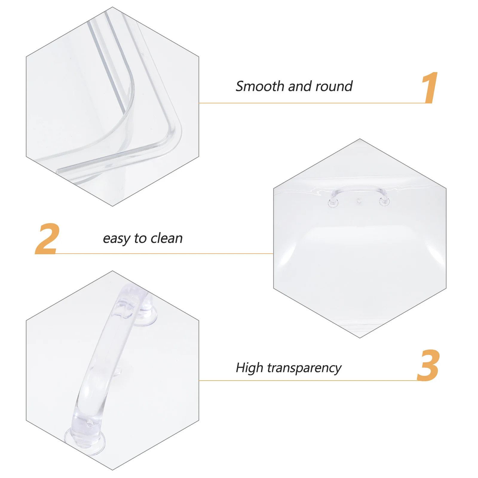 

1Set Fresh Keeping Tray with Lid Multifunctional Pc Transparent Buffet Tray for Kitchen Food Storage Serving Cake Bbq Steak