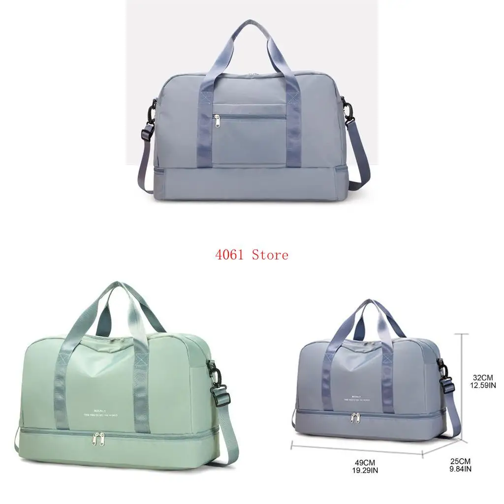 

Travel Bag with Shoe Compartment Sport Tote Gym Handbag Large Capacity Weekender