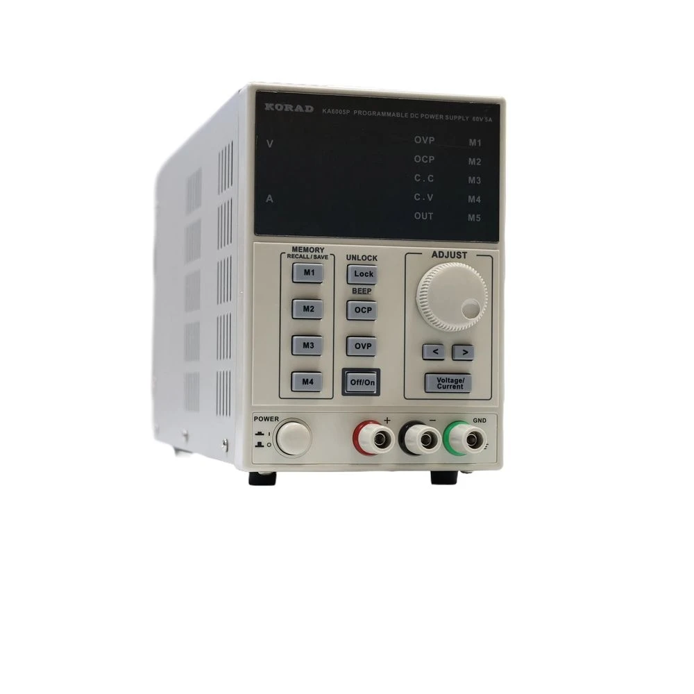 KORAD KA6005D – Präzisionsvariabel einstellbares 60 V, 5 A DC-Linearnetzteil, digital geregelt, Konstantstrom in Laborqualität