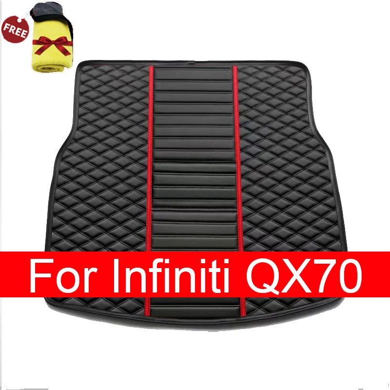 Car trunk mat for Infiniti QX70 SUV 2013 2014 2015 2016 2017 cargo liner carpet interior accessories cover 1 order