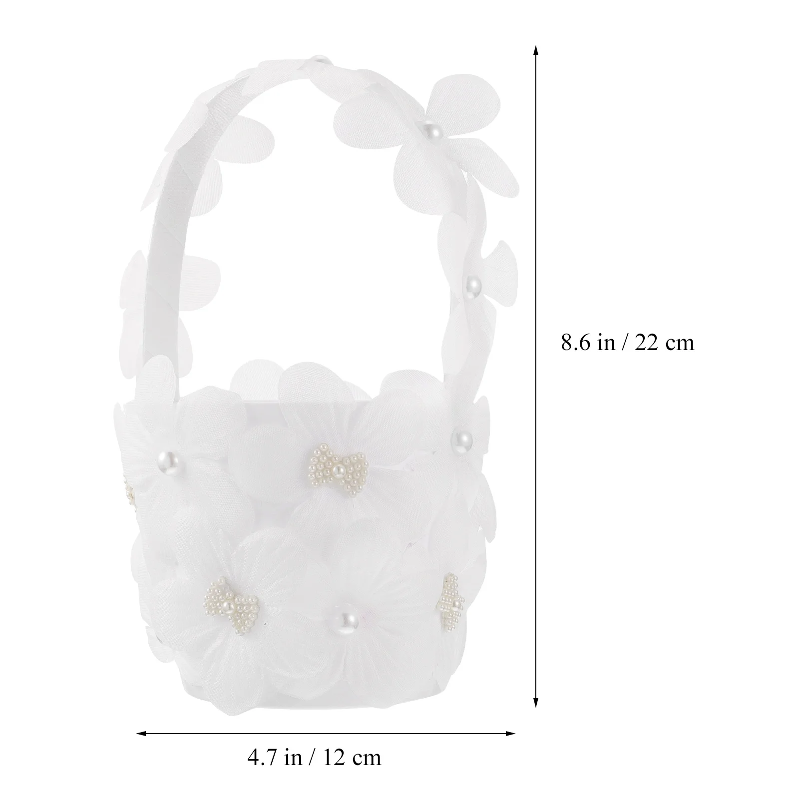 Romantic Wedding Flower Basket Perfect Size for Flower Rose Petals Wedding Supplies Floral Basket for Bridesmaid Party