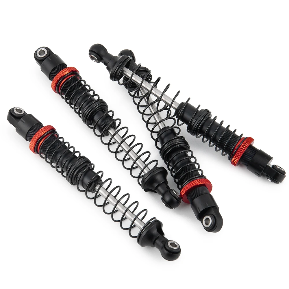 MIBIDAO 4pcs 90/100/110/120mm Metal Shock Absorber Oil Damper For 1/10 Axial SCX10 90046 TRX4 TRX6 Wraith D90 RC Crawler Car