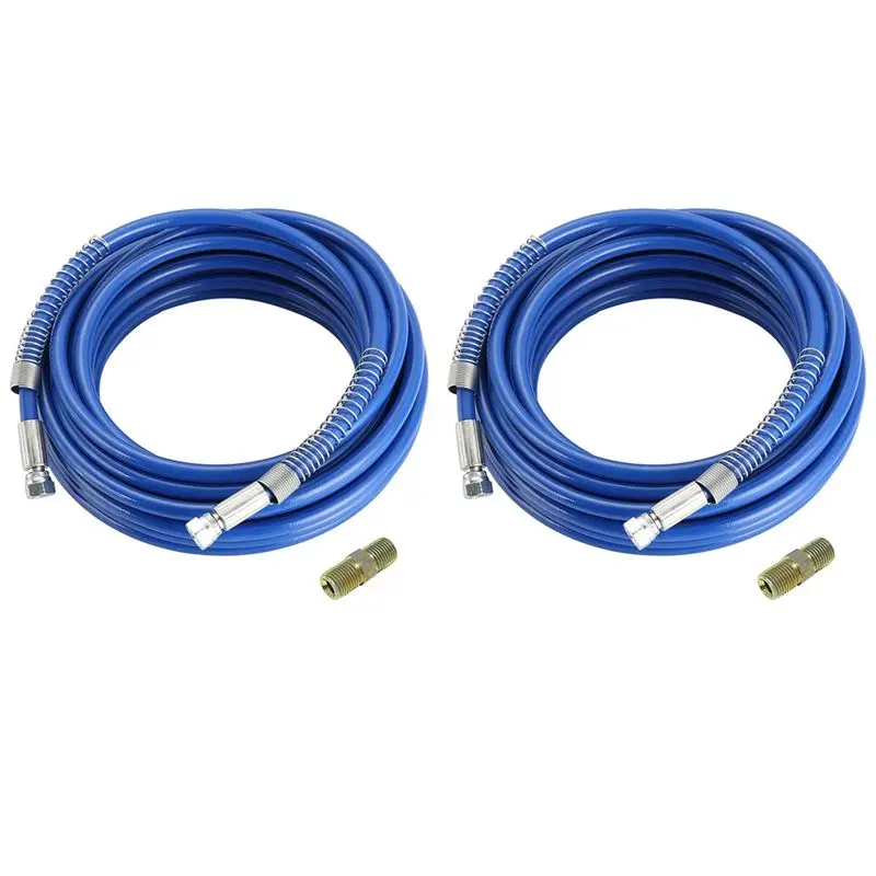 a02m-2pcs-1-4inch-airless-paint-spray-hose-high-pressure-universal-paint-sprayer-flexible-fiber-tube-3300-psi-25ft-blue