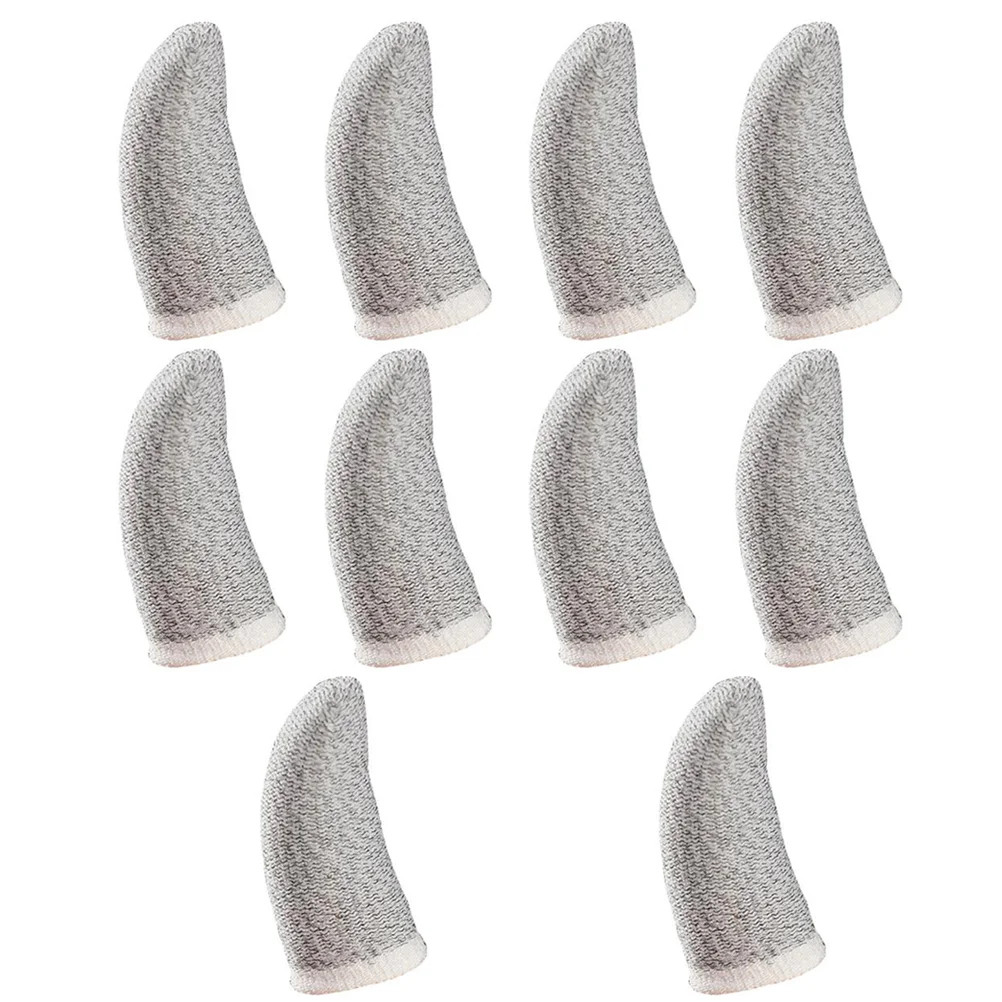 20 Pcs Game Finger Cot Stylish Supplies Fashion Gloves Thumb Comfortable Cots Silver Fiber Practical Sacks White Baby Crib