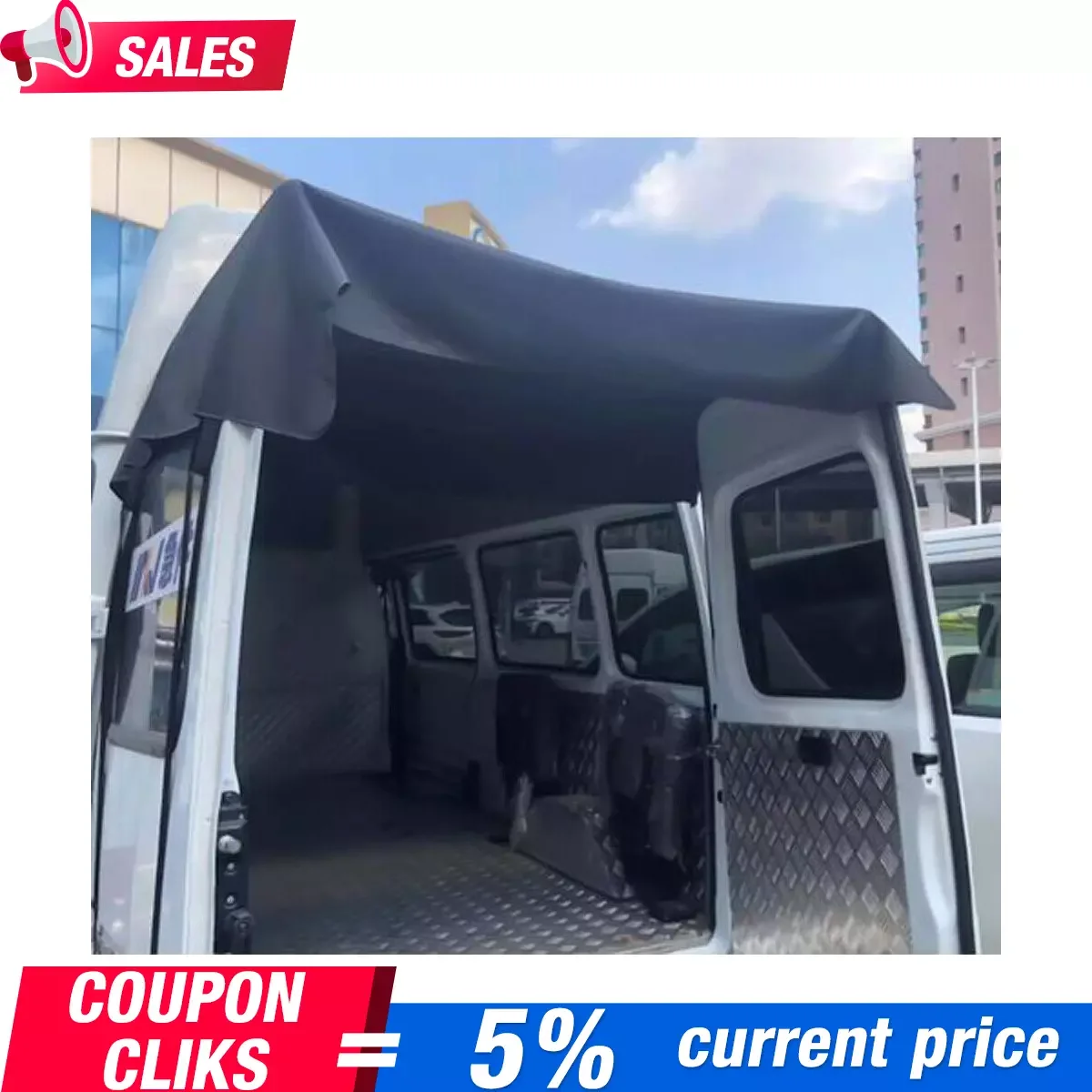 Car Rear Barn Door Awning Cover For Ram Promaster Fiat Ducato Peugeot For VW T4 T5 T6 Campervan Wear-Resistant Waterproof