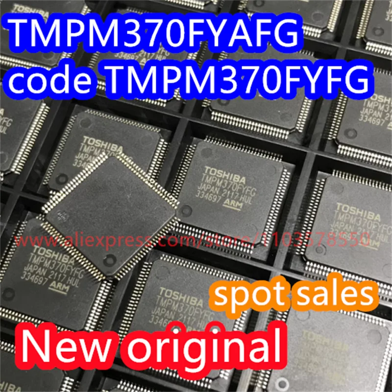 2PCS  100% New original TMPM370FYFG TMPM370FYAFG package LQFP100 microcontroller chip TMPM370