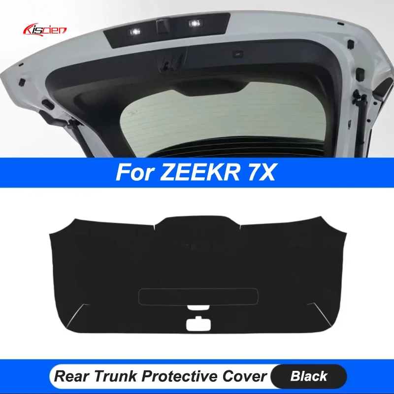 

For ZEEKR 7X 2024 Car Trunk Door Anti-kick Pad Protective Mat Cover Interior Dustproof Leather Cushion Cover Accessories