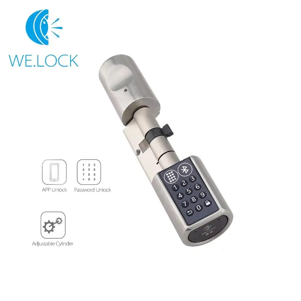 

Smart Lock Cylinder - Keyless Entry with Bluetooth & Mobile App (Multi-Function Intelligent Design)