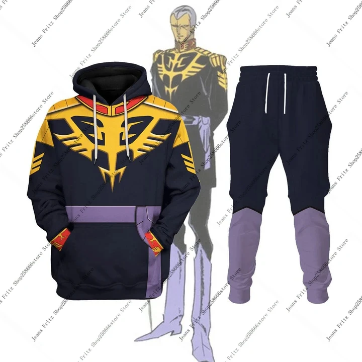 Popular Mazinger Z Anime Robot 3D Print Hoodies Suit Man Woman Tracksuit Pants 2pcs Sets New Kids Pullover Cosplay Hoodie