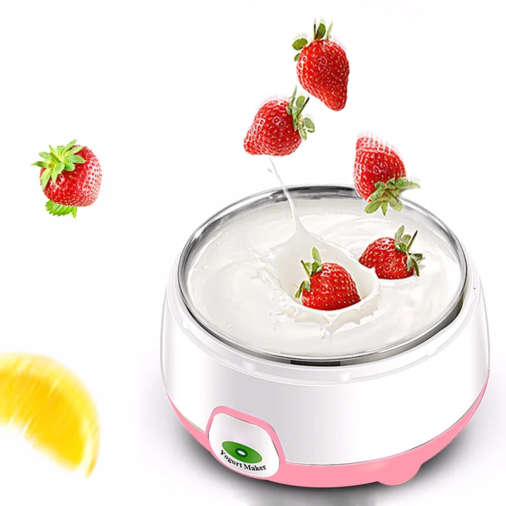 Máquina para Hacer Yogur Automática de 1L con Control de Temperatura Constante, Máquina Eléctrica para Hacer Yogur Casero y Natto