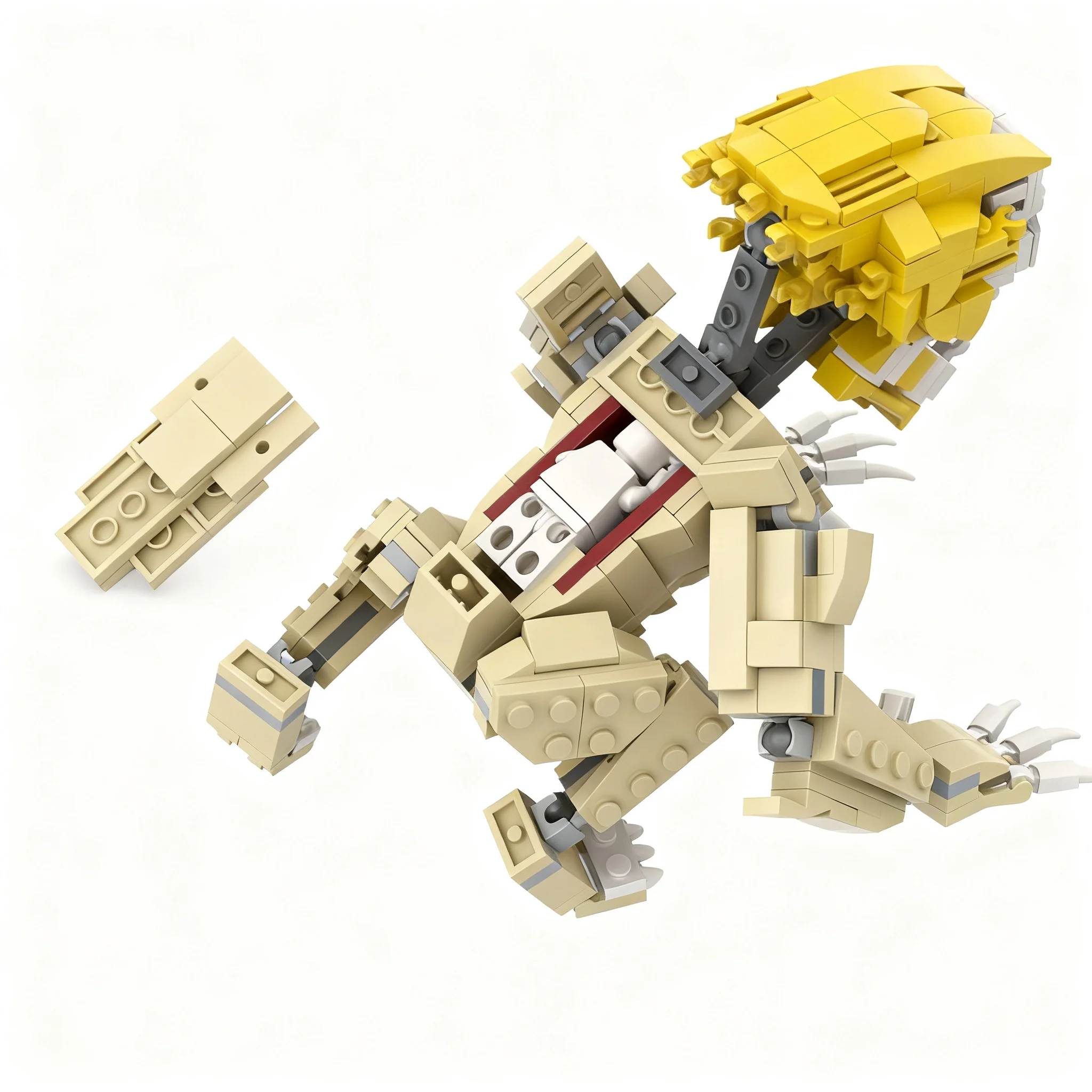 365pcs MOC Ideas CUUSOO Jaw Titan Attack On Season Fourth Season Model Building Blocks Architecture Display Brick Art Assemble