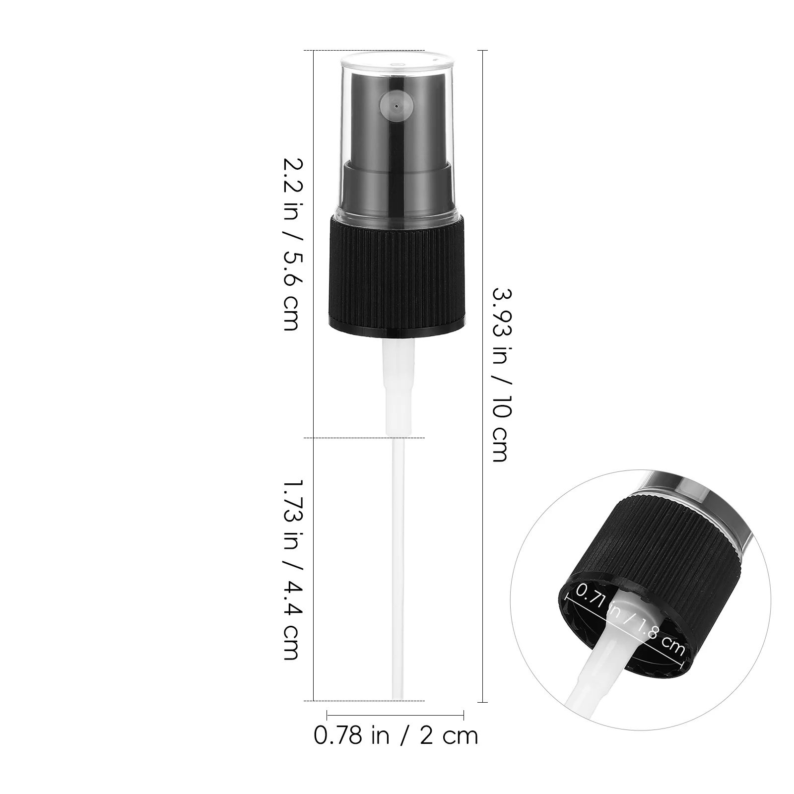 Tappi per bottiglie spray di ricambio per ugelli spray per profumo da 20 pezzi Tappi per bottiglie portatili per trucco di olio essenziale