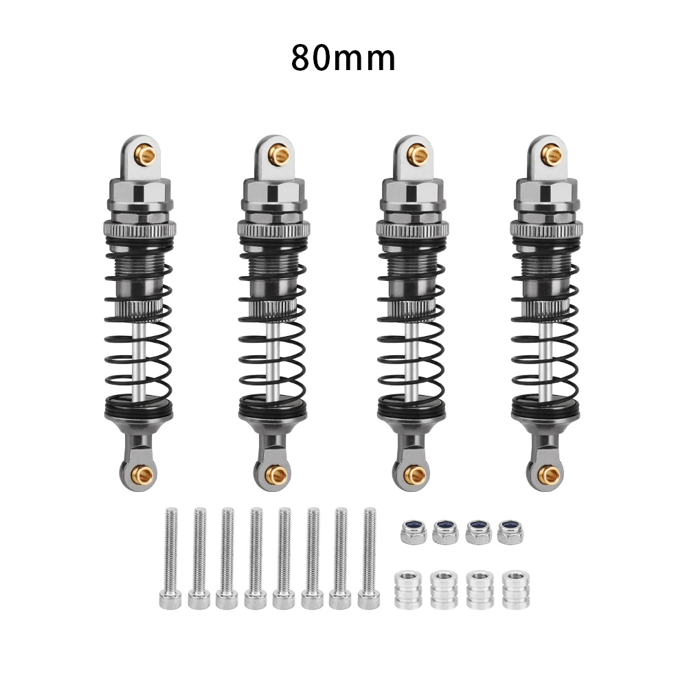 4 Stück 70 mm 80 mm 90 mm 100 mm 110 mm 120 mm Stoßdämpfer-Dämpfer für 1/10 RC Crawler Car Axial SCX10 III AXI03007 RBX10 GEN8 D90 TRX4 – Detail 13