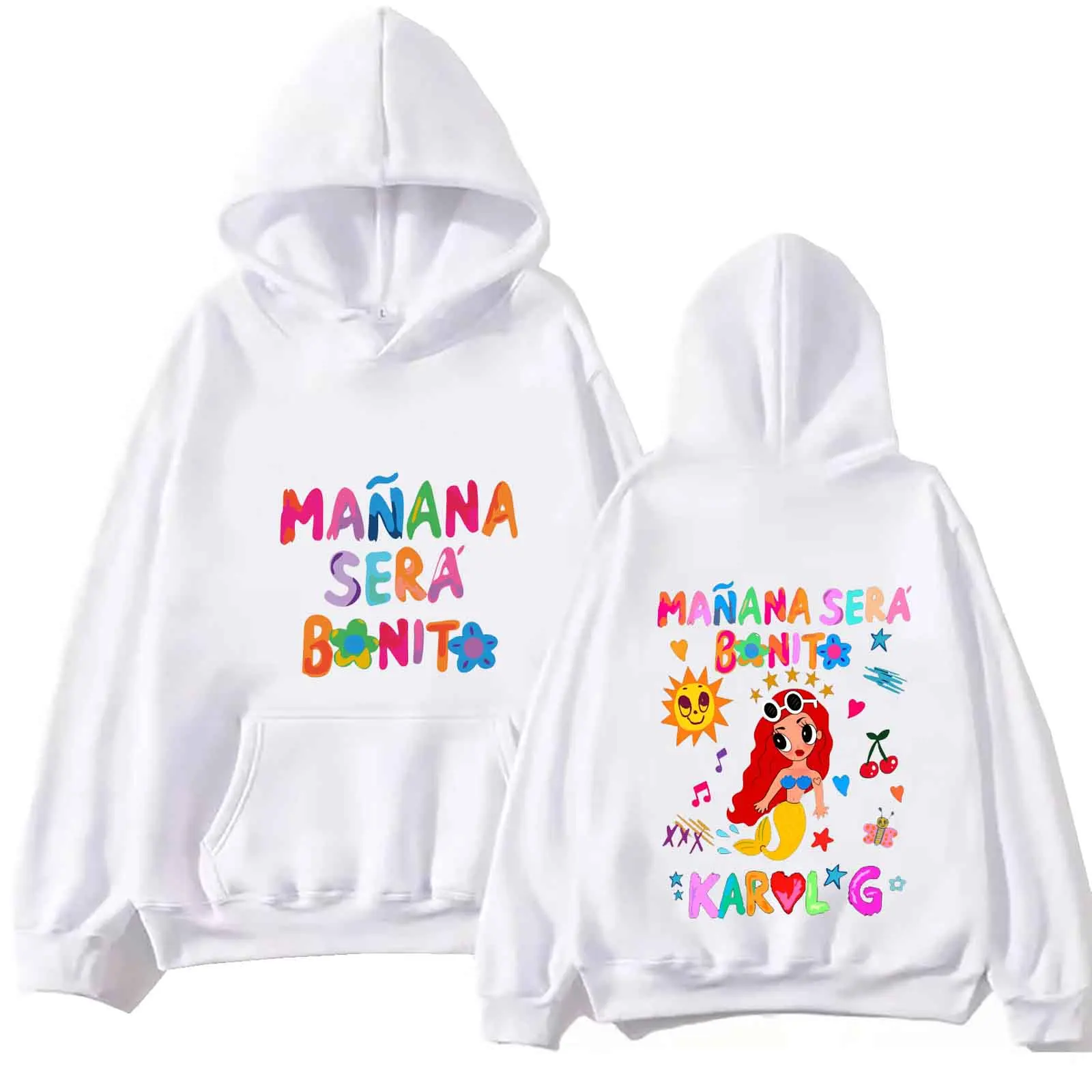 Karol G Manana Sera Bonito 2024 Hoodie Tops Long Sleeve Regular Sweatshirt Music Fans Gift Spring Summer Casual Printing