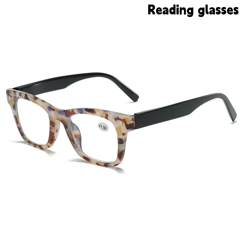 Square Large-Frame Reading Glasses for Young and Old, Men and Women, Middle-Aged and Elderly People to Use for Reading