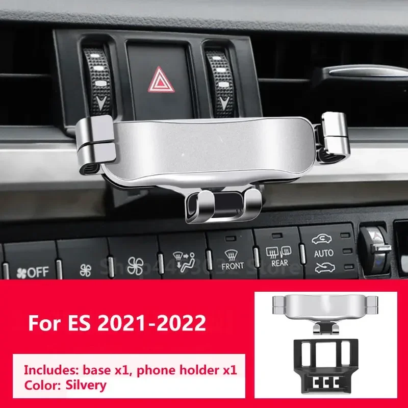Gravity Car Phone Holder For Lexus ES 260 300h 2021 2022 2023 With Special Base Bracket Not Clip Vent GPS Mounts Accessories