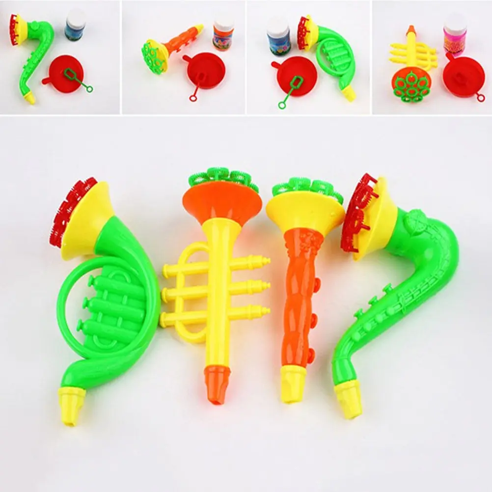 

3Pcs Bubble Maker Musical Instruments Shape Kids Outdoor Indoor Blower Fun Party Gift Creative Bubble Machine for Children