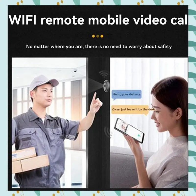 

A71P Tuya Wi-Fi Smart Cat Eye Мониторинг дверного звонка 3-мегапиксельная камера 140 ° Широкоугольный электронный наблюдатель «кошачий глаз»