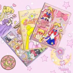 Sailor Moon Luna Peripheral Handbook Notebook Kawaii Cartoon Cute Dolls Anime Plush Toys para niñas, juguetes para niños, regalo de cumpleaños