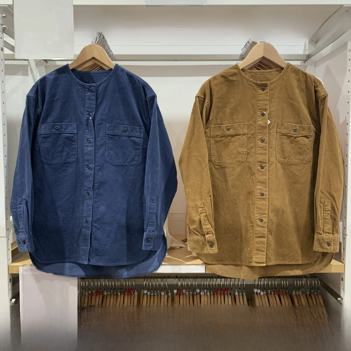 

Casual Sle Women's Long Sve Corduroy Jaet Loose round Ne Air Conditioning irt Outerwear Comfortable Breathable