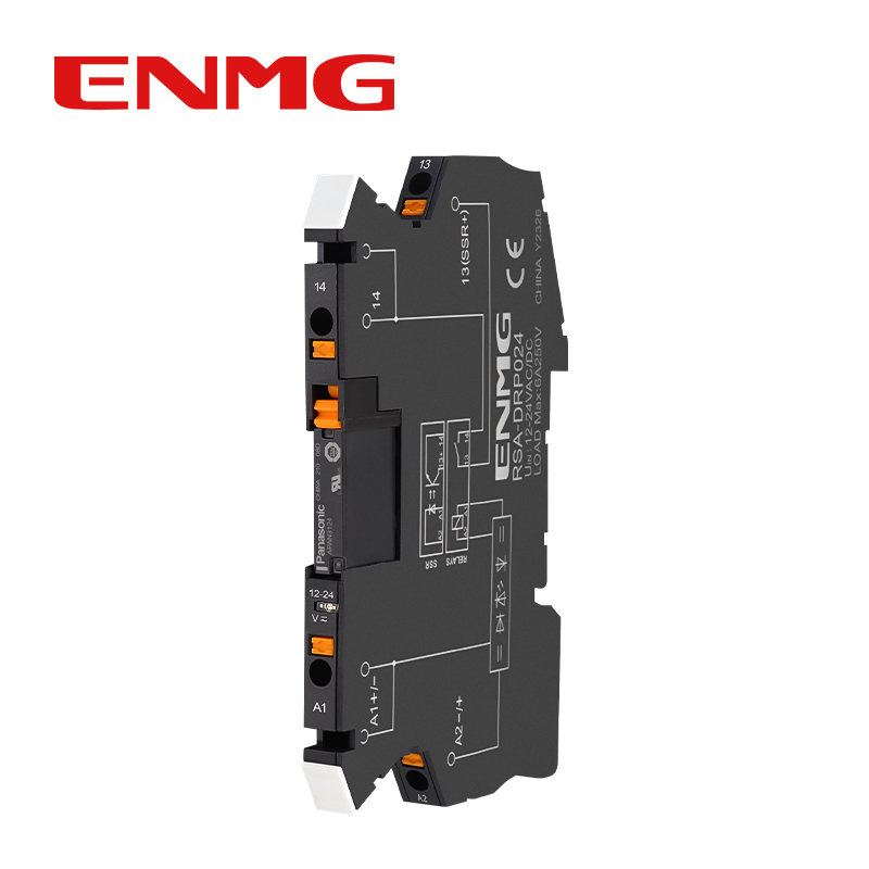  ENMG Ultra-Slim Intermediate Relay APAN3124, DC-to-DC 24VDC  1NO (Normally Open) Kit Solid State Electromagnetic Relay 