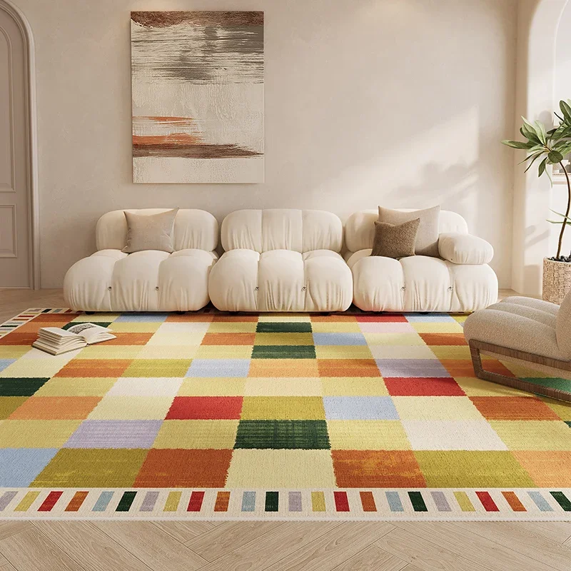 

Противоскользящий и удобный в использовании ковер VIKAMA для дивана в гостиной, напольные коврики против пятен рядом с кроватью для спальни, украшение для дома