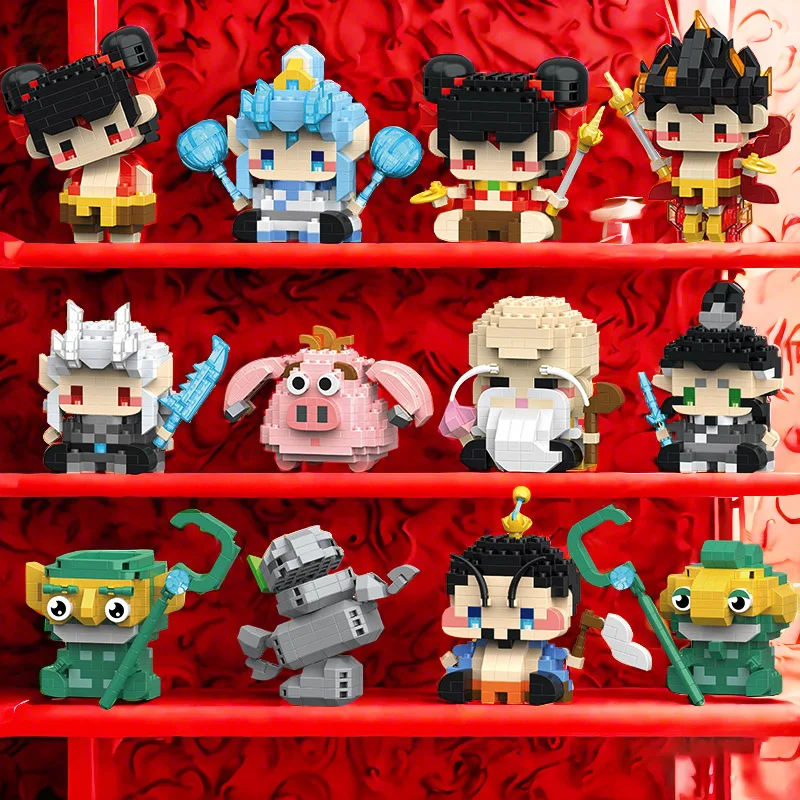 

Popular Chinese-Style Trendy Fashionable Children's Building Block Dolls: Granular, Educational, Assemblable Cartoon Toys