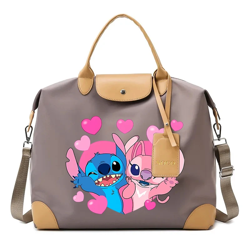 New Disney Stitch Crossbody Bags for Women Kawaii Cartoon Printed Shoulder Bag Women Handbags Large Capacity Shopping Tote Bags