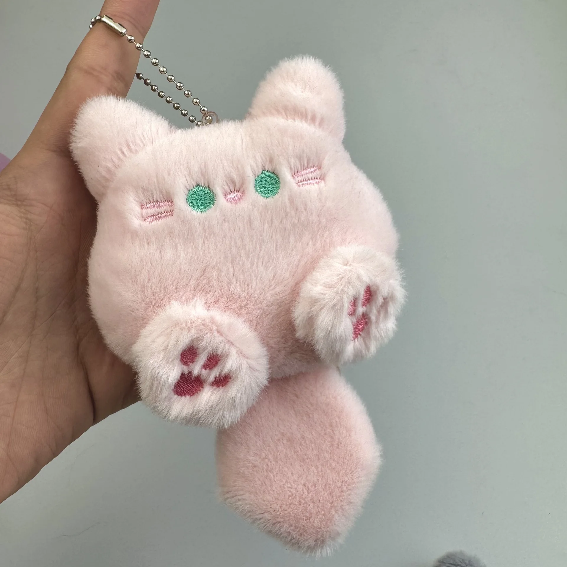 حار بيع شعبية لطيف القط أفخم قلادة عروسة كارتون ظهره المفاتيح قلادة أفخم الذيل القط الفتاة هدية