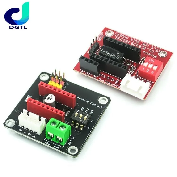 

10PCS 42 Stepper Motor Driver Expansion Board DRV8825 A4988 3D Printer Control Shield Module For Arduino For UNO R3 Ramps1.4 DIY