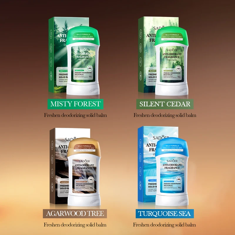 50g of Fresh Deodorant Solid Cream, Multiple Packaging Options, for Daily Use, Effectively Controls Underarm and Body Odor, Gentle Skin Care Formula, Suitable for Both Men and Women, Suitable for All Skin Types