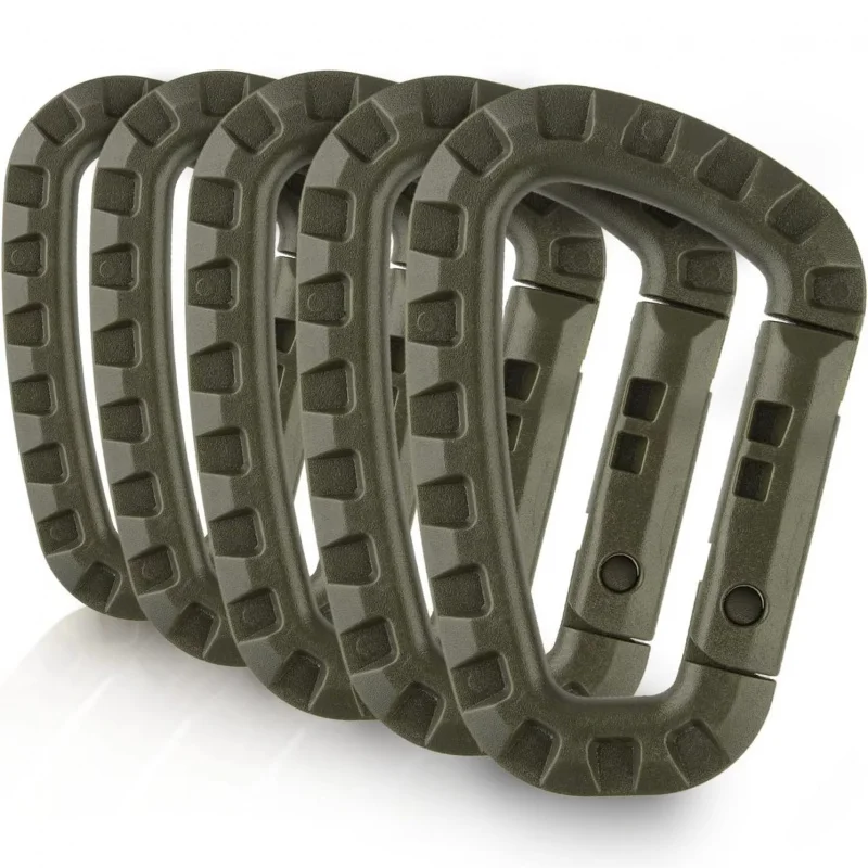 1-10Pcs Military tactical carabiner Clips Accessories D-Ring Buckle Mountaineering Carabiner Backpack Hanging Key Outdoor gadget