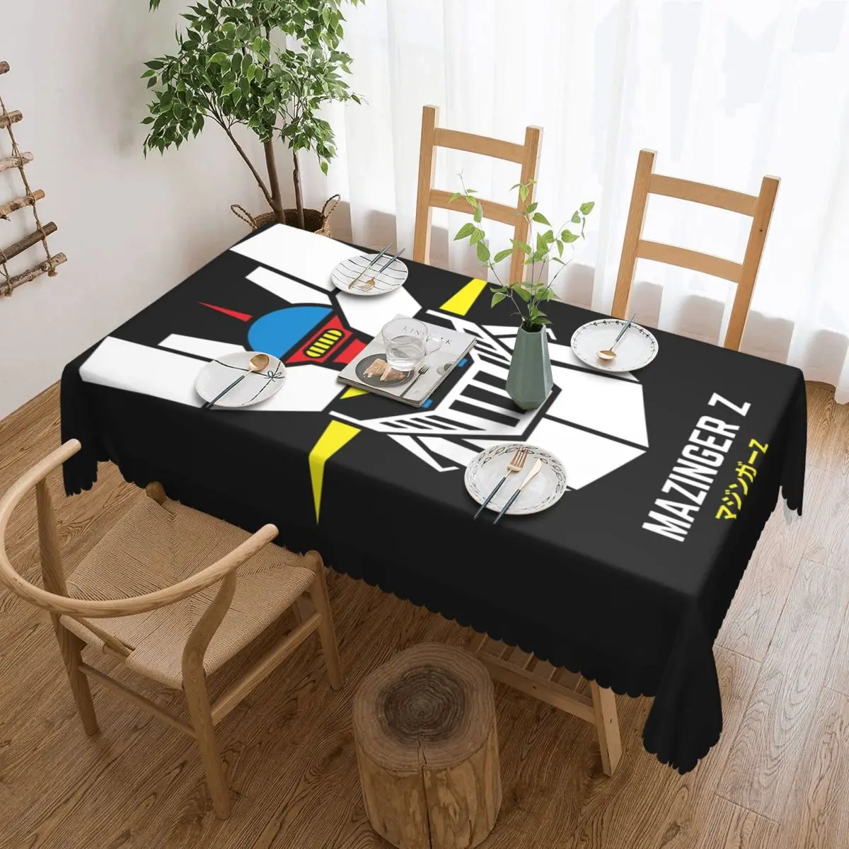 

Mazinger Z Goldorak Actarus Grendizer Mask, прямоугольная скатерть на заказ, чехол для фестиваля, вечерние украшения, скатерть