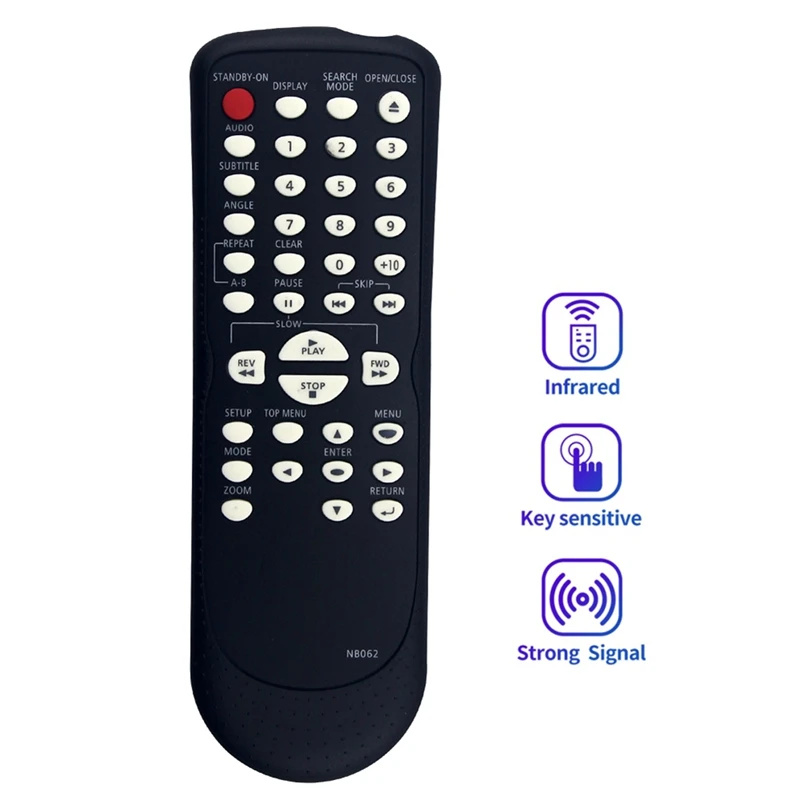 Remote Control NB062 NB093 Replacement For Magnavox CD DVD MWD200F MDV3300 MWD200E DP100MW8 MDV2100-A23K