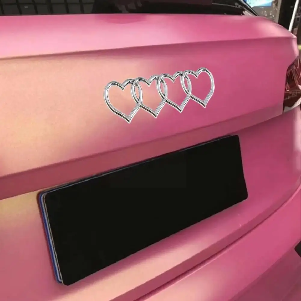 Liebe Herz Auto Logo Dekoration für Audi A3A4 A6L Q5 Hinten Stamm Schwanz Label Aufkleber Auto Zubehör D7O4