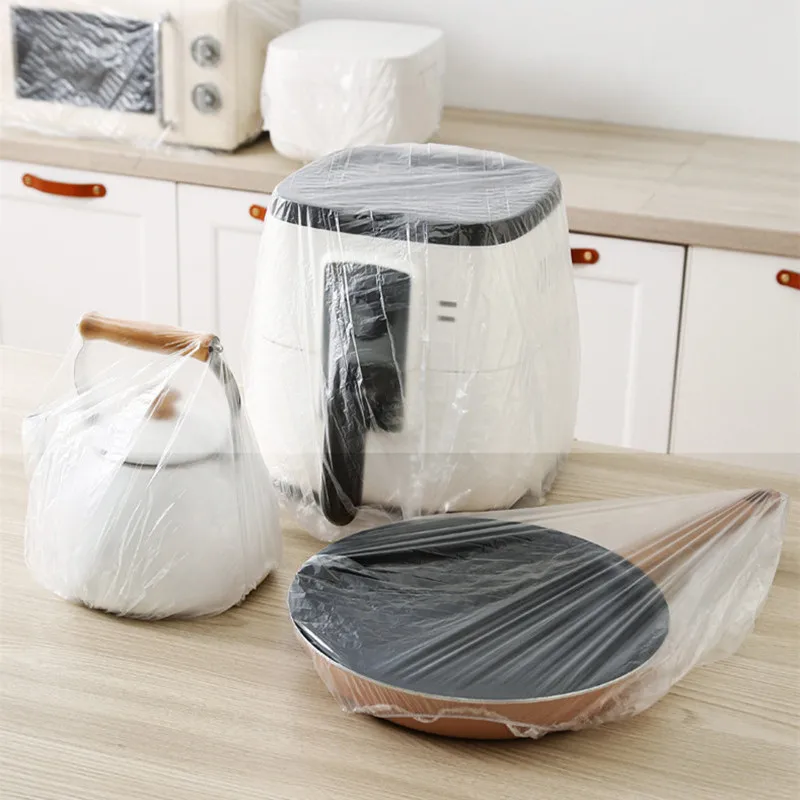 20-60Pcs Disposable Dust Covers Household Appliances Large Thickened Fan Rice Cooker Microwave Oven Universal Transparent Cover