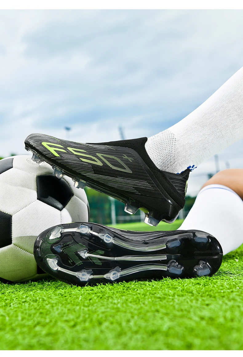 Neue Herren-Fußballschuhe Rutschfeste Indoor-Futsal-Stiefel Rasenplatz-Schuhe Hochwertige Sneakers Meistverkaufte High-Top Outdoor-Schuhe – Detail 27