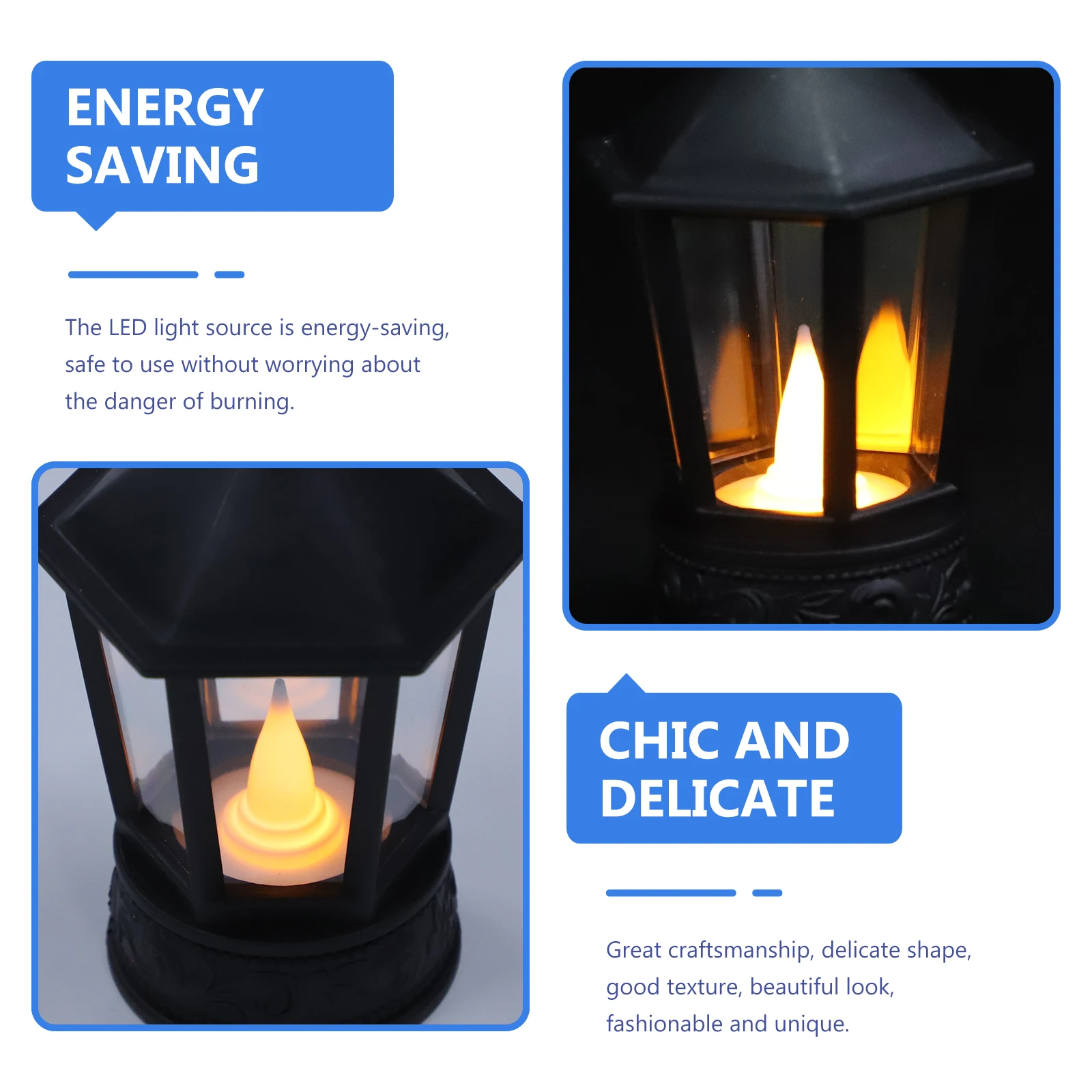

Vintage Led Lantern Outdoor Lantern Decorative Lights Desktop Wedding Christmas Decoration Energy-Saving Safe