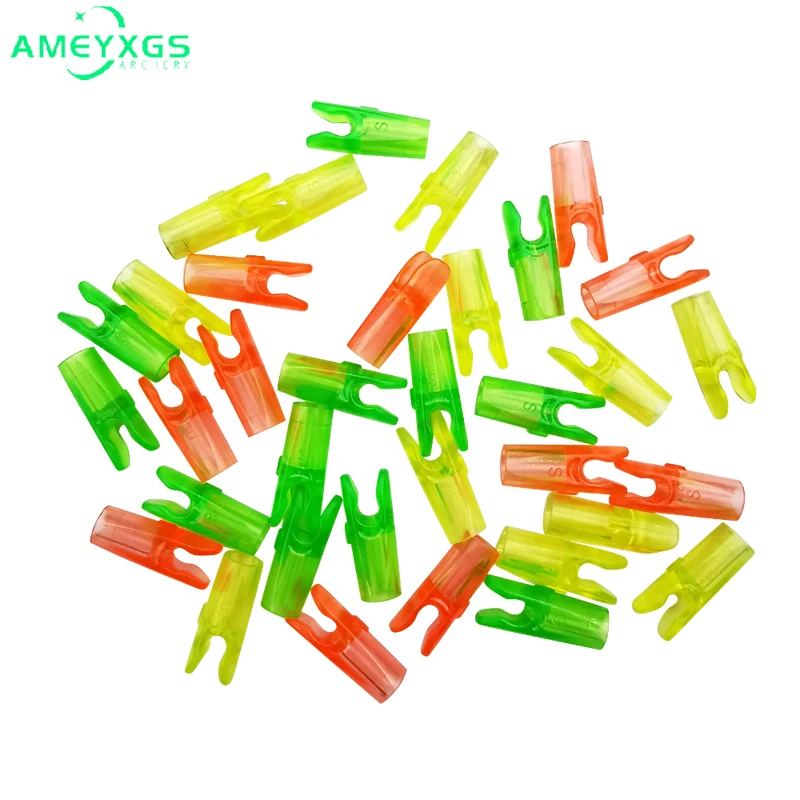 

36/72 шт. пластиковых наконечников для стрел (ID 3,2 мм, размер S) для самостоятельной сборки стрел, аксессуары для охоты и стрельбы на открытом воздухе