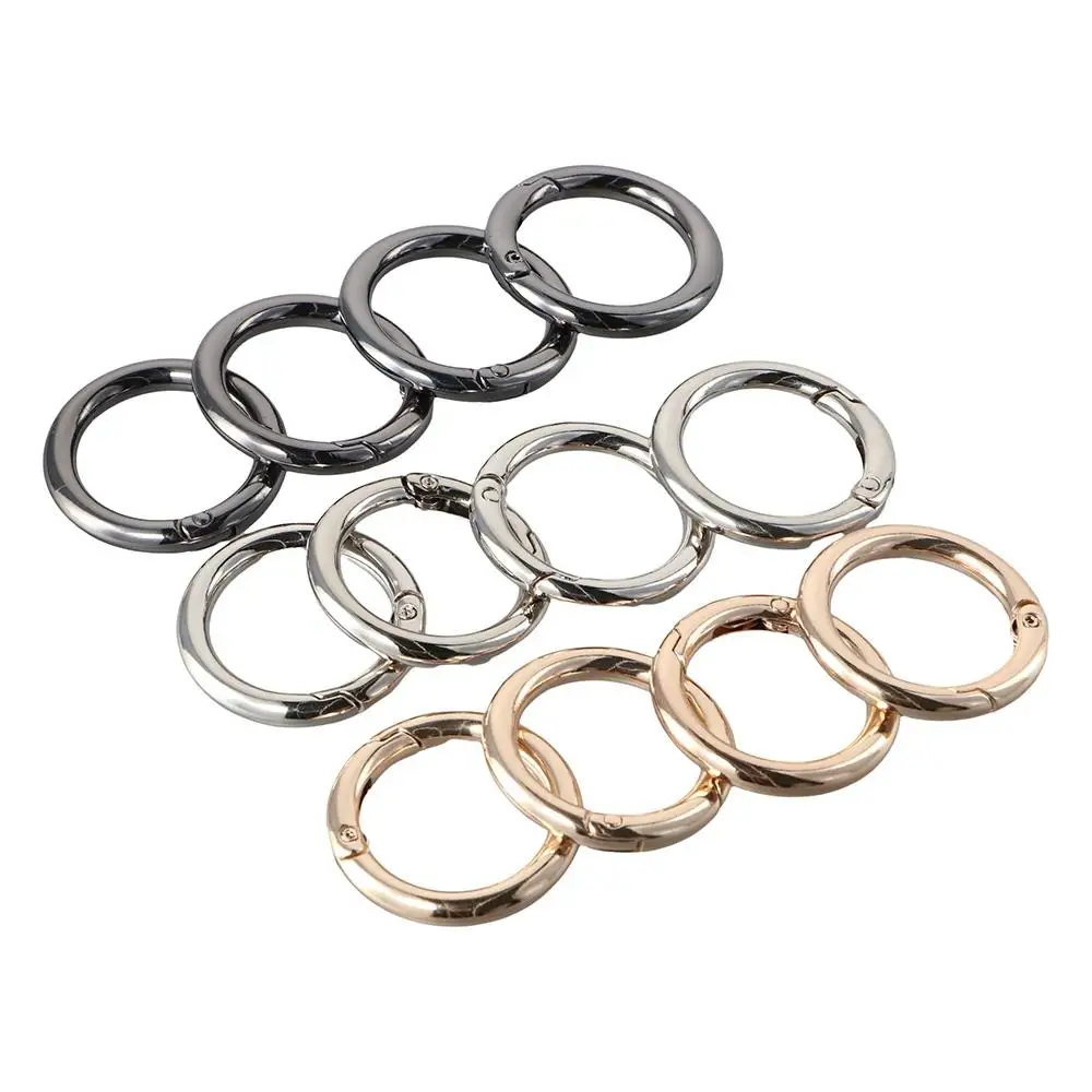 

Круглый кольцевой карабин для сумок, пружинный крючок-защелка