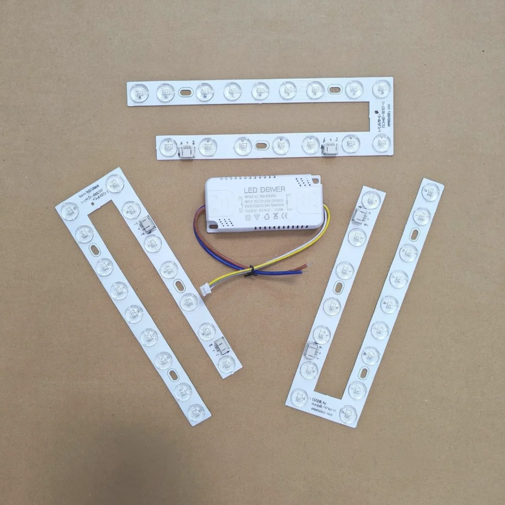 U Shaped Lens LED Lighting Panel For Ceiling Lamp Indoor Purifier Replacement DIY Energy Saving Bright White Light Board