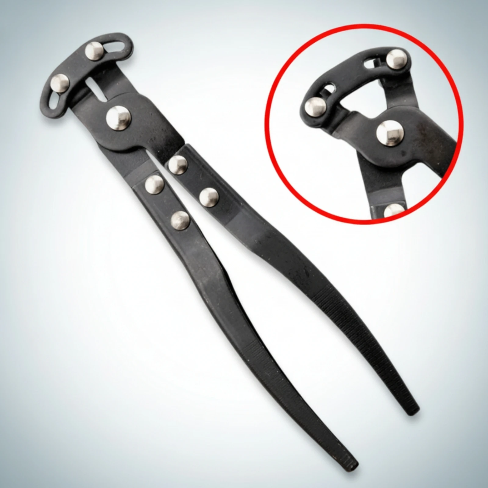 Image 5: Pince de réglage de bride à soufflet, à longue portée et déportée, robuste, pour mécaniciens, réparation automobile, compartiment moteur