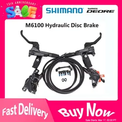 SHIMANO DEORE M6100 2 Piston M6120 4 piston Brake MTB Mountain Bikes Hydraulic Disc Brake MTB BR BL-M6100 DEORE Brake