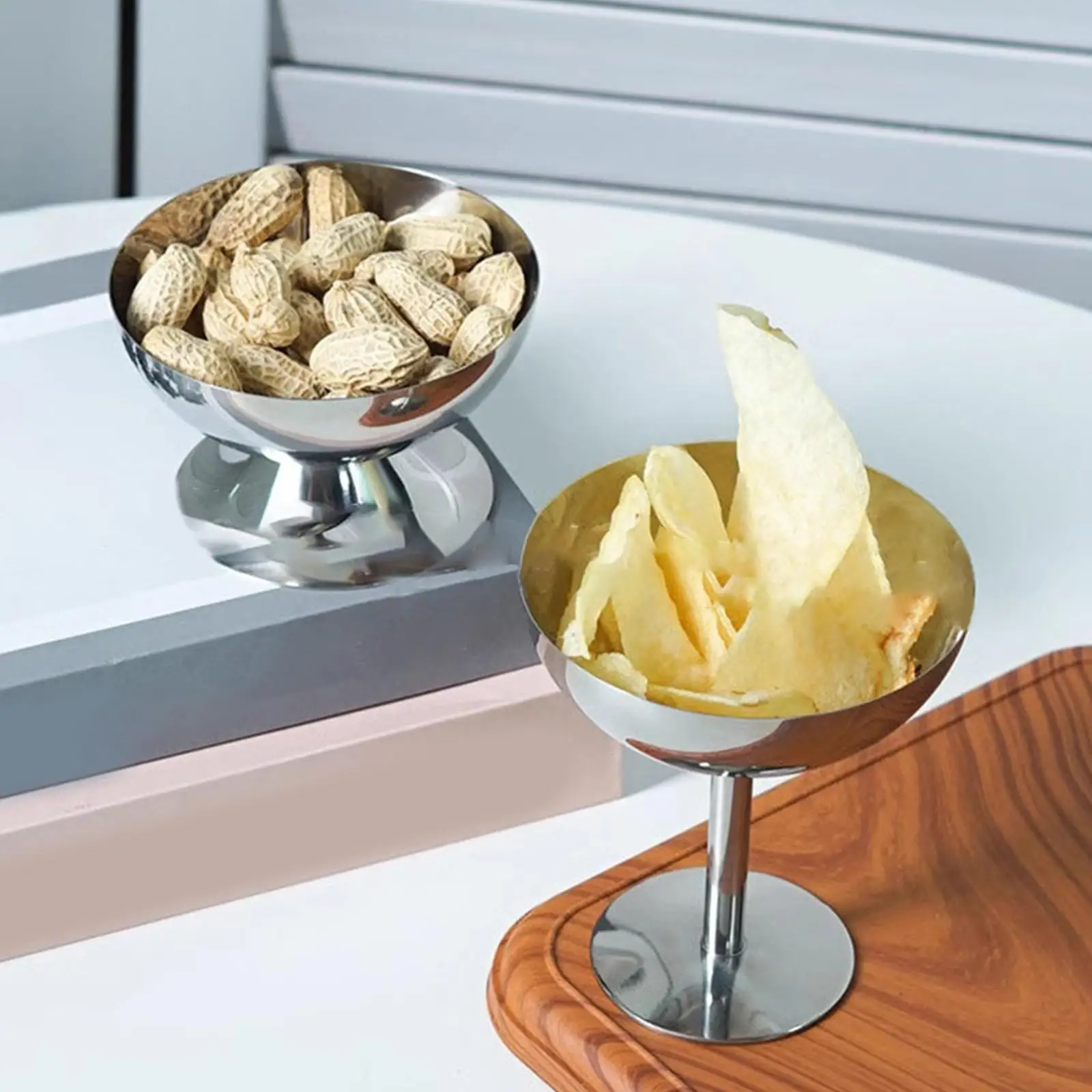 

Dessert Bowl Stable Stand Round Serving Bowl for Milkshakes Parfait Dessert