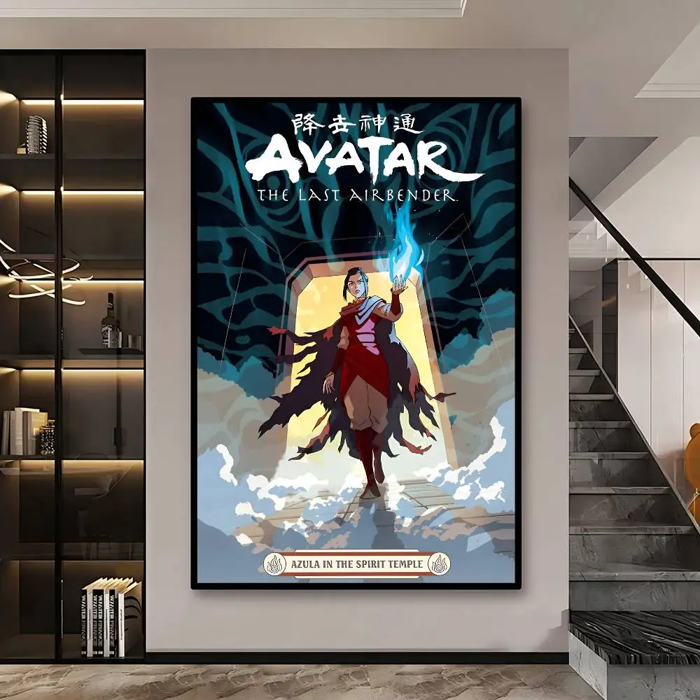 Classic American Anime Avatar The Last Airbende Vintage Posters Sticky Retro Kraft Paper Sticker DIY Room Bar Cafe Room Decor