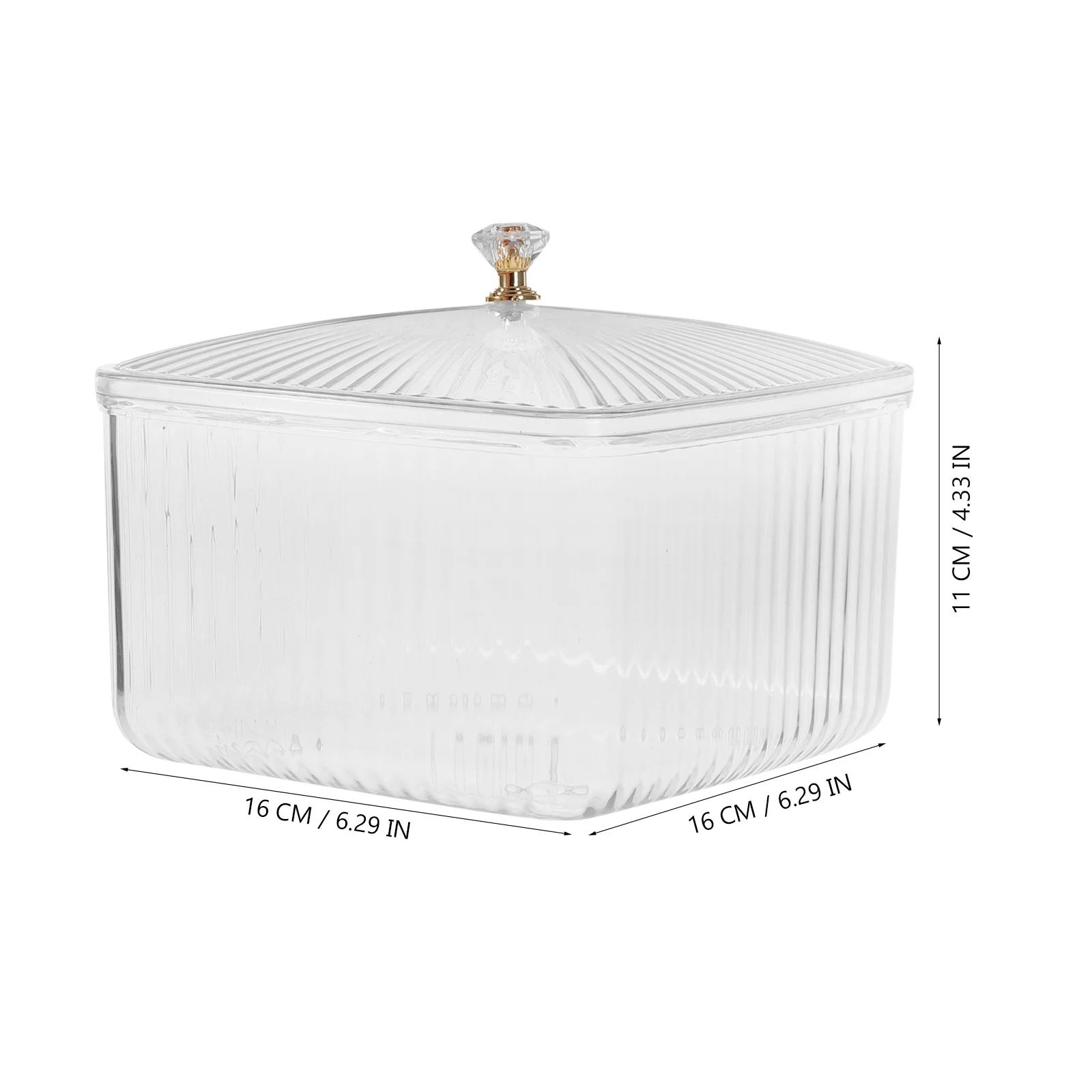 

Transparent Storage Container Wide Mouth For Snacks Fruits Nuts Cereal Flour Dried Foods Kitchen Organizer Countertop