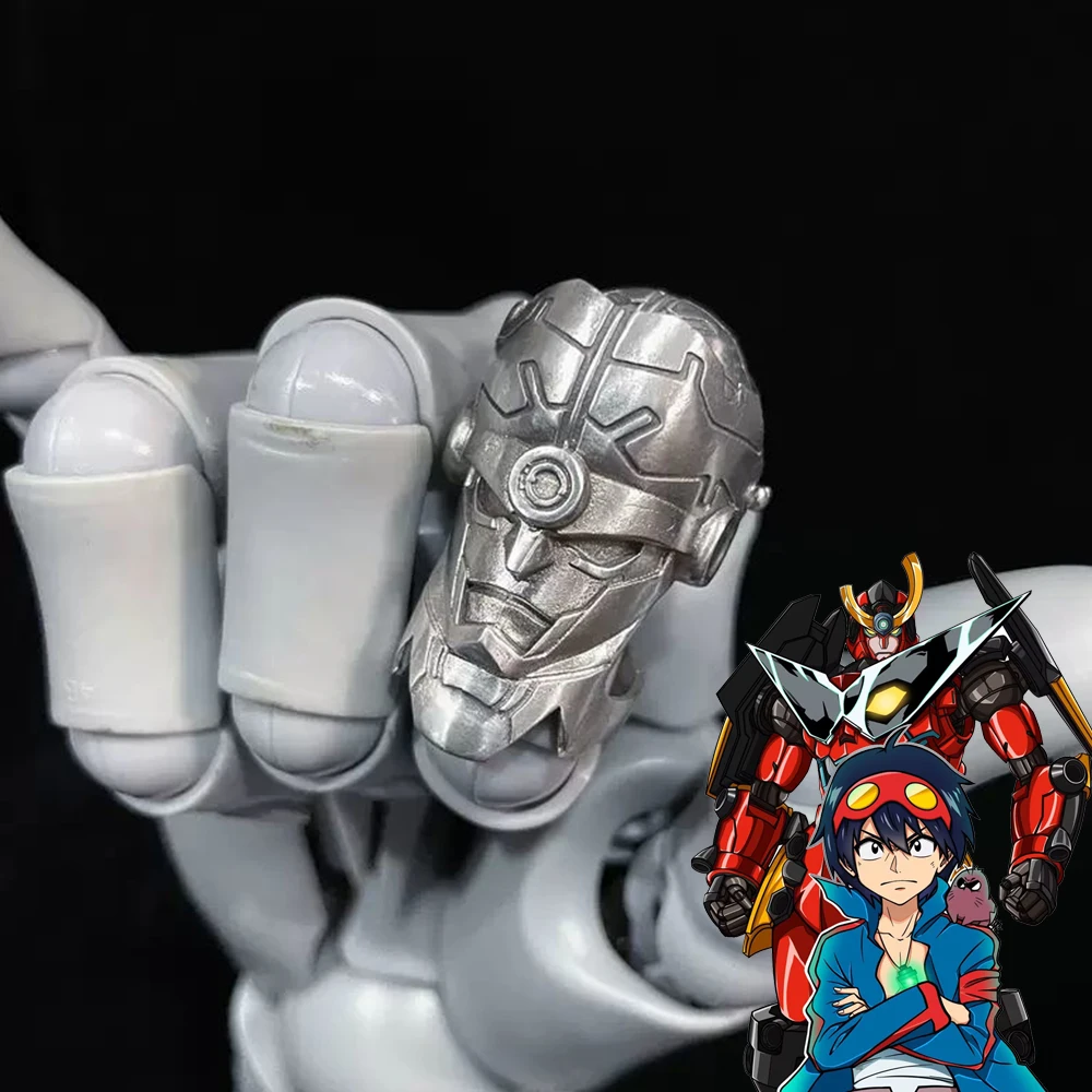 Anime Tengen Toppa Gurren-Lagann Simon Cosplay Ring Punk Finger Ring Movable Deformable Armor Adjustable Rings Jewelry Accessory