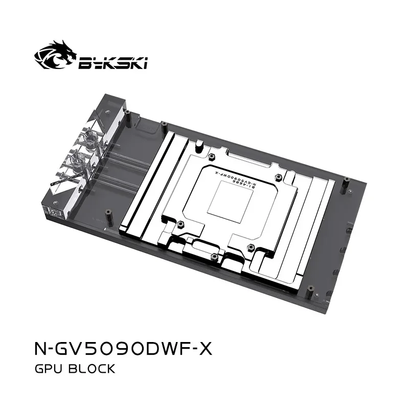 Bykski GPU Blok voor GIGABYTE RTX5090D GAMING/WINDFORCE OC 32G Grafische Kaart PC Waterkoeling Koperen Radiator N-GV5090DWF-X
