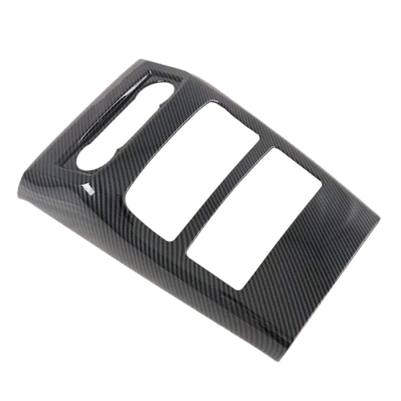 NEW-Carbon Fiber Rear Air Conditioning Vent Outlet Anti-Kick Cover Trim Frame Fit For Ford Explorer 2020 Car Accessories