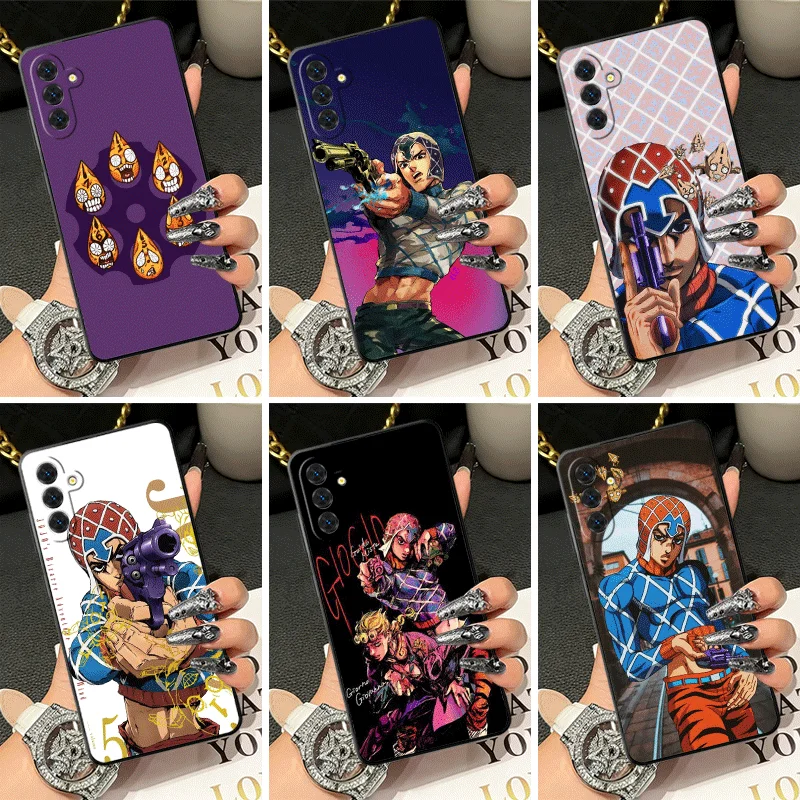 Soft Silicone Phone Case for Samsung A17 A16 A15 A14 A13 JoJo Adventure Guido Mista Shell A57 A56 A55 A54 A53 A37 A36 A27 A26 A3